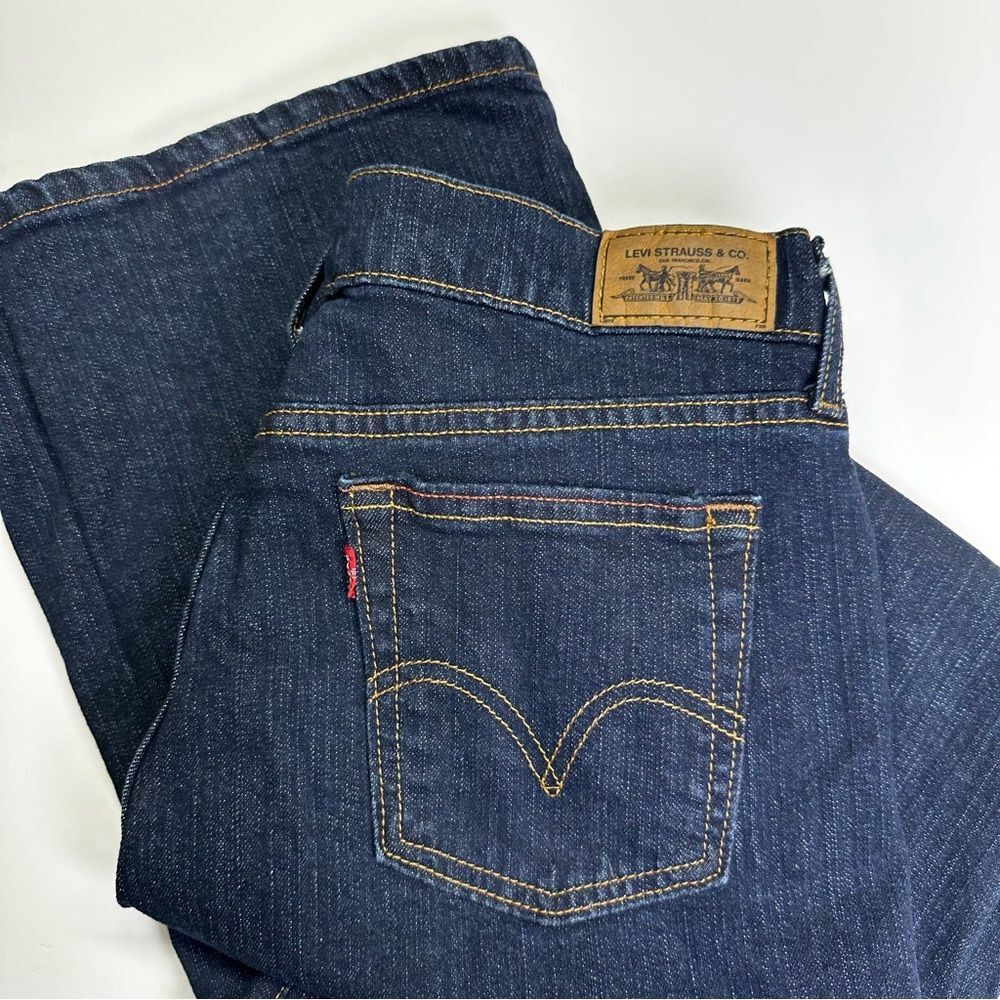 Levi's 515 Bootcut Jeans, Dark Wash, Women's 8, Western Casual Denim
